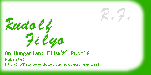 rudolf filyo business card
